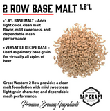 2-Row Malt 1.8°L | Premium Base Brewing Malt