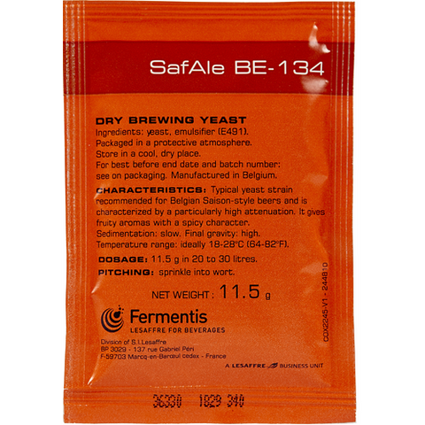 Safale BE-134 Belgian Ale Yeast