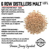 6-Row Distiller's Malt | High-Enzyme Base Brewing Malt