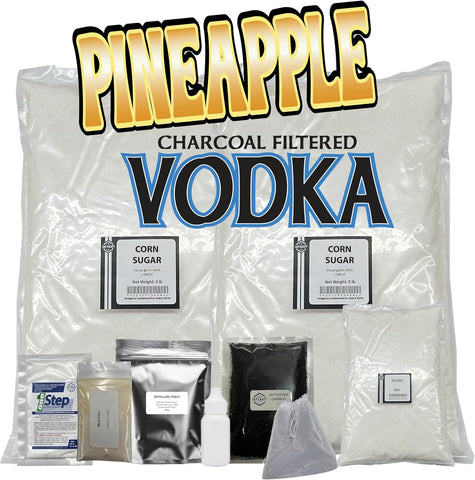 Pineapple Vodka Recipe Mash Kit – DIY Flavored Vodka Kit - Carbon Filtering