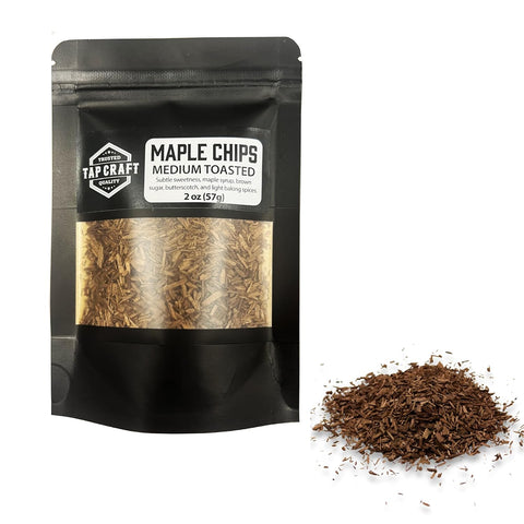 Oak Chips - Medium Toast Maple Wood Chips 2 oz