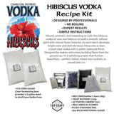 Hibiscus Vodka Recipe Mash Kit – DIY Flavored Vodka Kit - Carbon Filtering