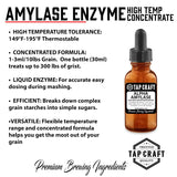 High Temperature Liquid Alpha Amylase Enzyme 1oz