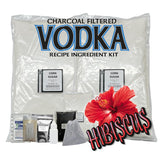 Hibiscus Vodka Recipe Mash Kit – DIY Flavored Vodka Kit - Carbon Filtering