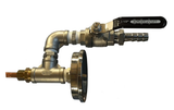 Inline Counterflow Thermometer Assembly with 2-Piece Valve