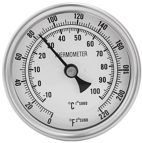 3" Thermometer w/ 2.5" Probe