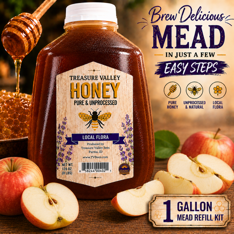 1 Gallon Mead | Cyser Apple and Honey Recipe Refill Kit