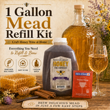 Cinnamon and Vanilla Mead Making Refill Kit 3 Lbs Honey Homebrew Recipe