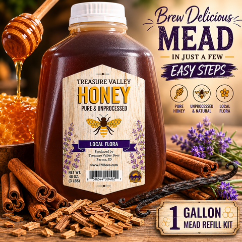 One Gallon Cinnamon, Vanilla and Oak Mead Making Refill Recipe Kit