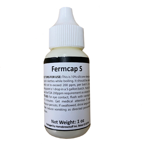 FermCap S - Homebrew Beer Anti-Foam Inhibitor - 1oz Size