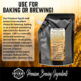 Liquid Malt Extract (LME) – 1 lb Pour Spout Pouch – SPARKLING AMBER – Brewing & Baking