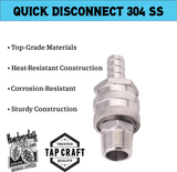 TAPCRAFT Stainless Steel Quick Disconnect Complete Set