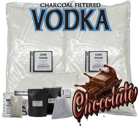 Chocolate Vodka Recipe Mash Kit – DIY Flavored Vodka Kit - Carbon Filtering