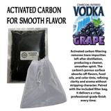 Grape Vodka Recipe Kit – DIY Flavored Vodka Kit - Carbon Filtering