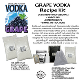 Grape Vodka Recipe Kit – DIY Flavored Vodka Kit - Carbon Filtering