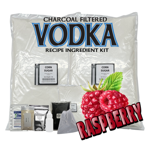 Raspberry Vodka Recipe Kit – DIY Flavored Vodka Kit - Carbon Filtering