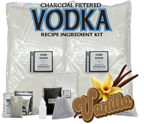 Vanilla Vodka Recipe Mash Kit – DIY Flavored Vodka Kit - Carbon Filtering