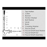 Draft Beer Faucet Repair Kit Wrench Fix Brass Knob O-Rings Washers Homebrew