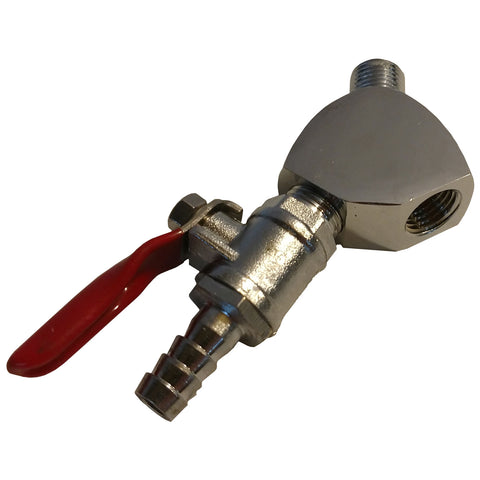 Chrome Plated Wye Splitter Assembly w/ 5/16" Check Valve