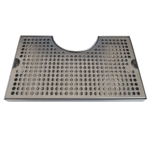 Stainless Steel Drip Tray 12" x 7" w/ Tower Cutout