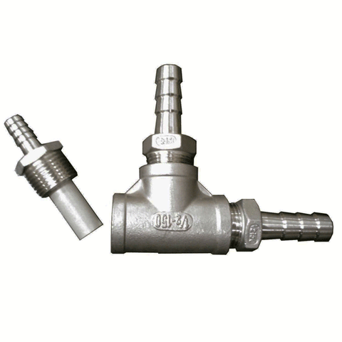 Inline Aeration/Oxygenation Diffusion Stone (0.5 Micron) Assembly [Stainless Steel]
