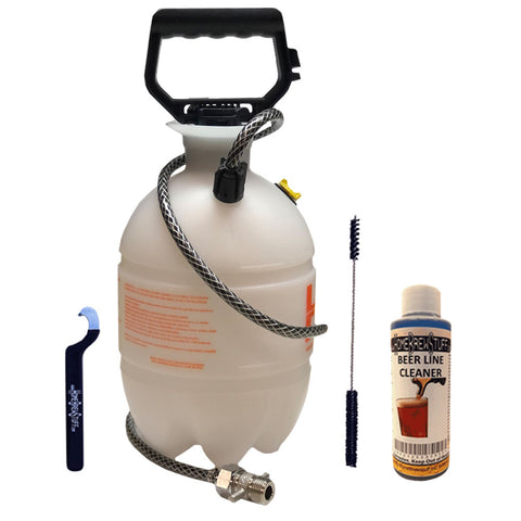 One Gallon Hand Pump Beer Line Cleaning Kit With Beer Line Cleaner