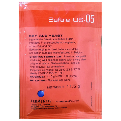 Safale US-05 Dry Ale Yeast