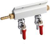 TAPCRAFT Co2 Regulator With 2 Way Aluminum Manifold, Tubing