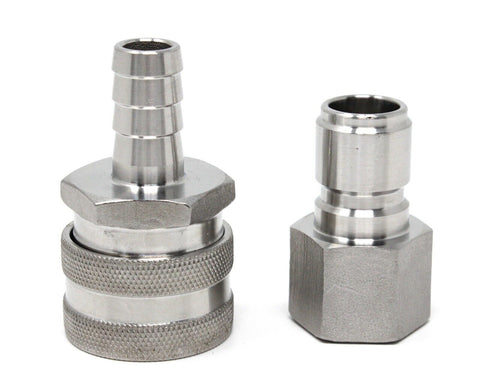 Stainless Steel Quick Disconnect Set 1/2" FPT