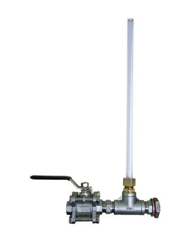 12" Sight Glass Tee & Valve